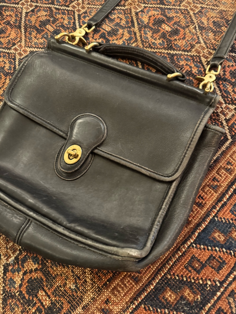 Vintage Coach Willis Satchel Black - Picture 3 of 10